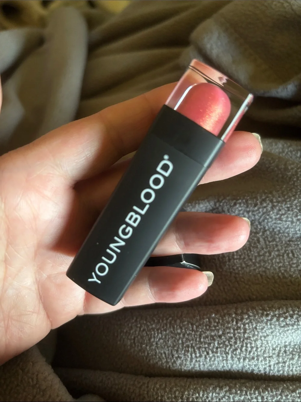 Youngblood Mineral Cosmetics Lipstick — Vibrant Pink Cream Finish
